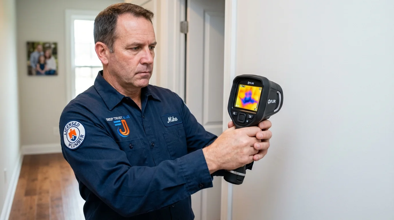 Thermal imaging leak detection by Johns Plumbing LLC in Kirkland